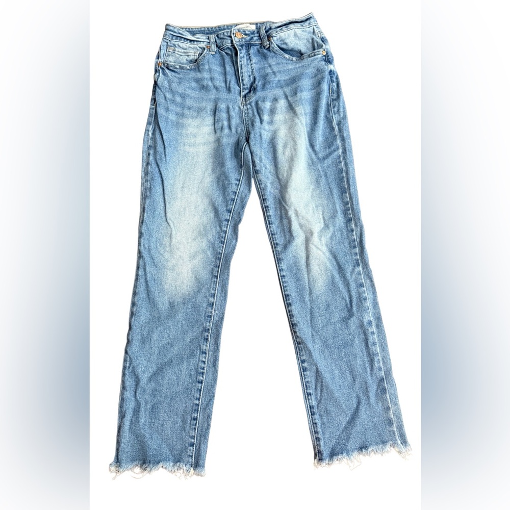 Stylish Blue Cropped Jeans‎ for Women